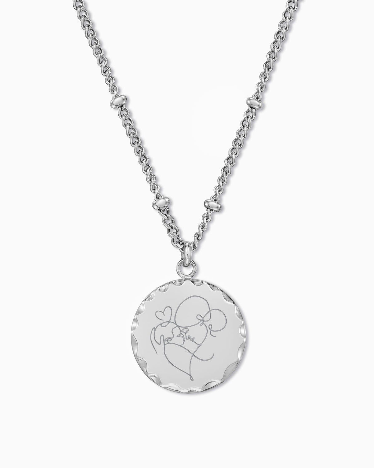 Image/Graphic Upload: Engraved Round Necklace Plate
