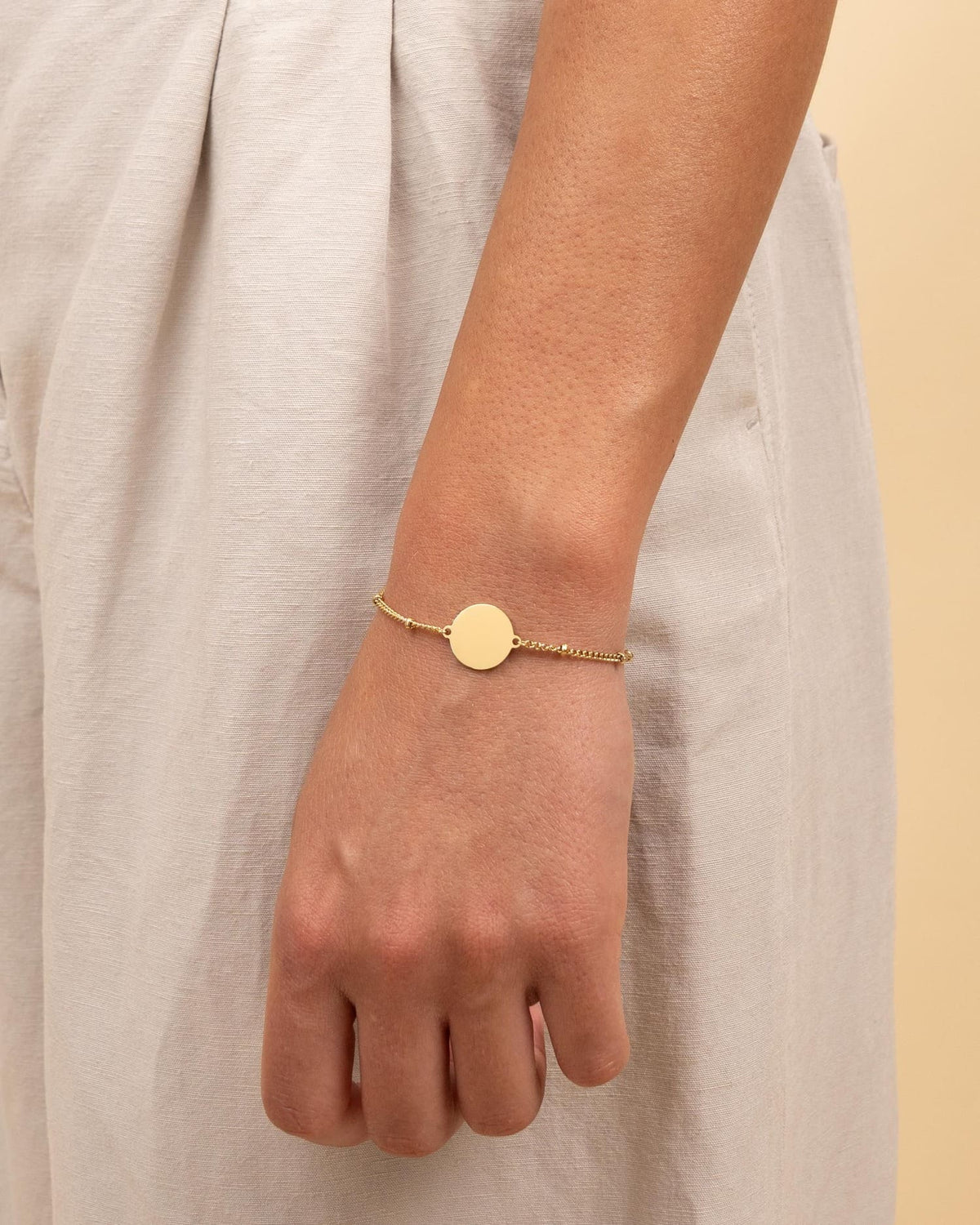 Sternzeichen Gravurarmband Gravurplatte Rund