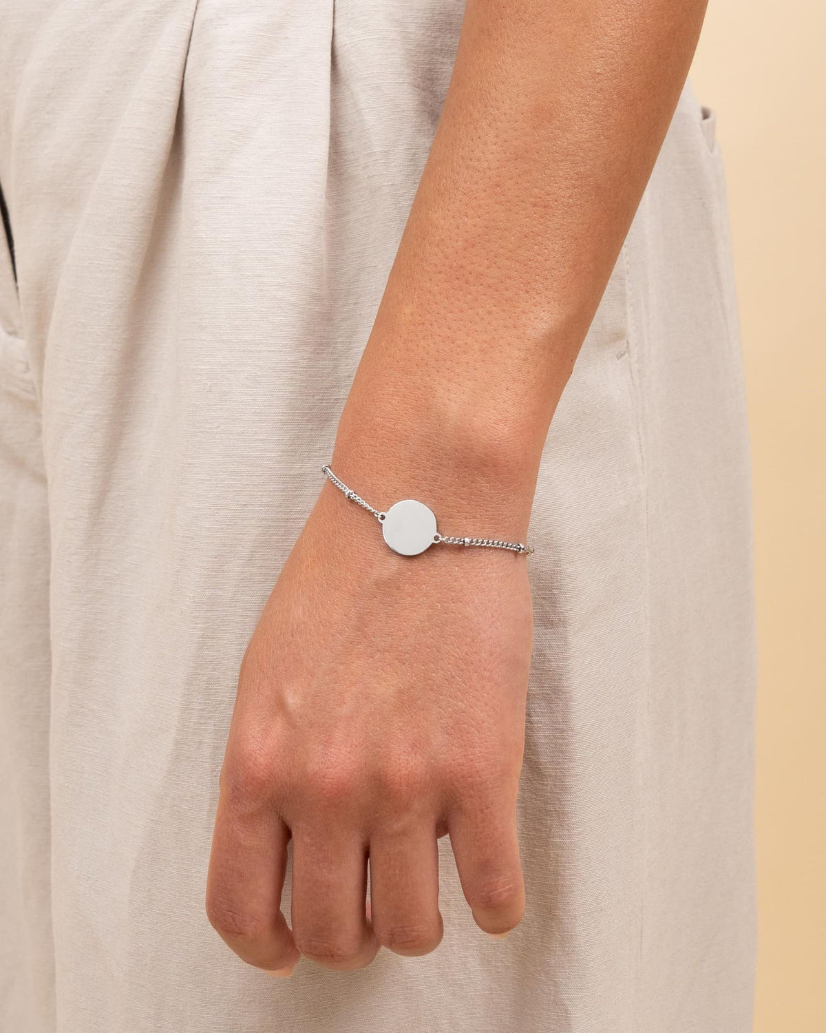 Sternzeichen Gravurarmband Gravurplatte Rund