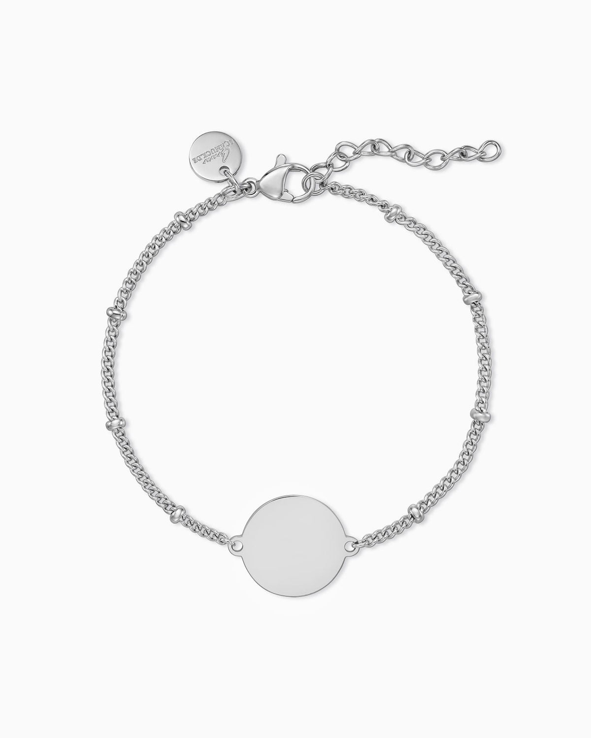 Gravurarmband Gravurplatte Rund