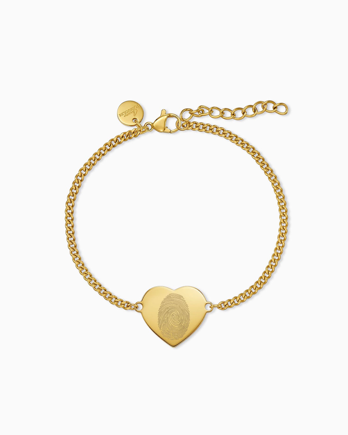 Vingerafdruk graveren armband graveren plaat hart