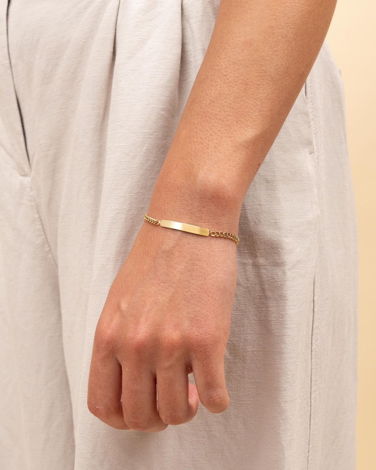 Graveerarmband Graveerplaat
