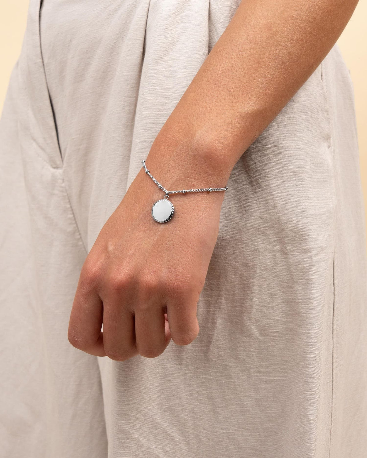 Sternzeichen Gravurarmband Gravurplatte Rund