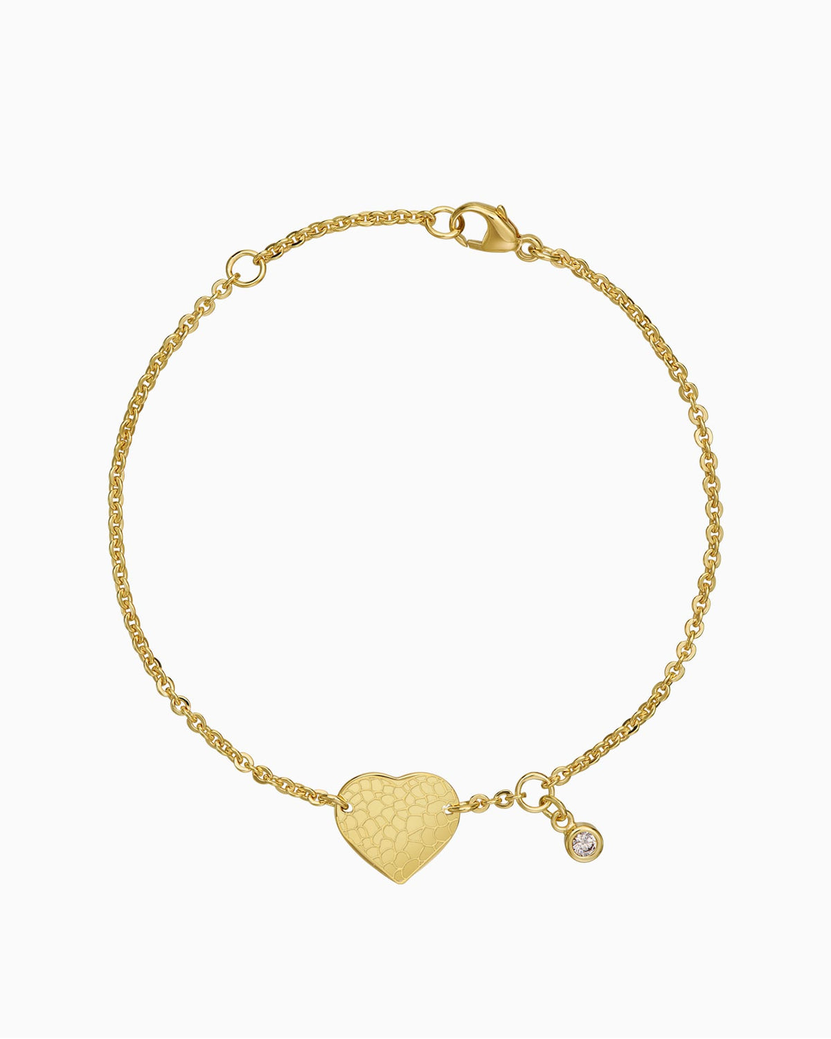 Nose print engraving bracelet engraving plate heart zirconia