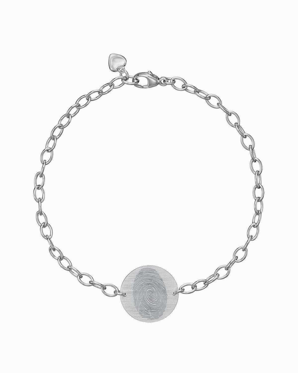 Fingerabdruck Gravurarmband Gravurplatte Rund