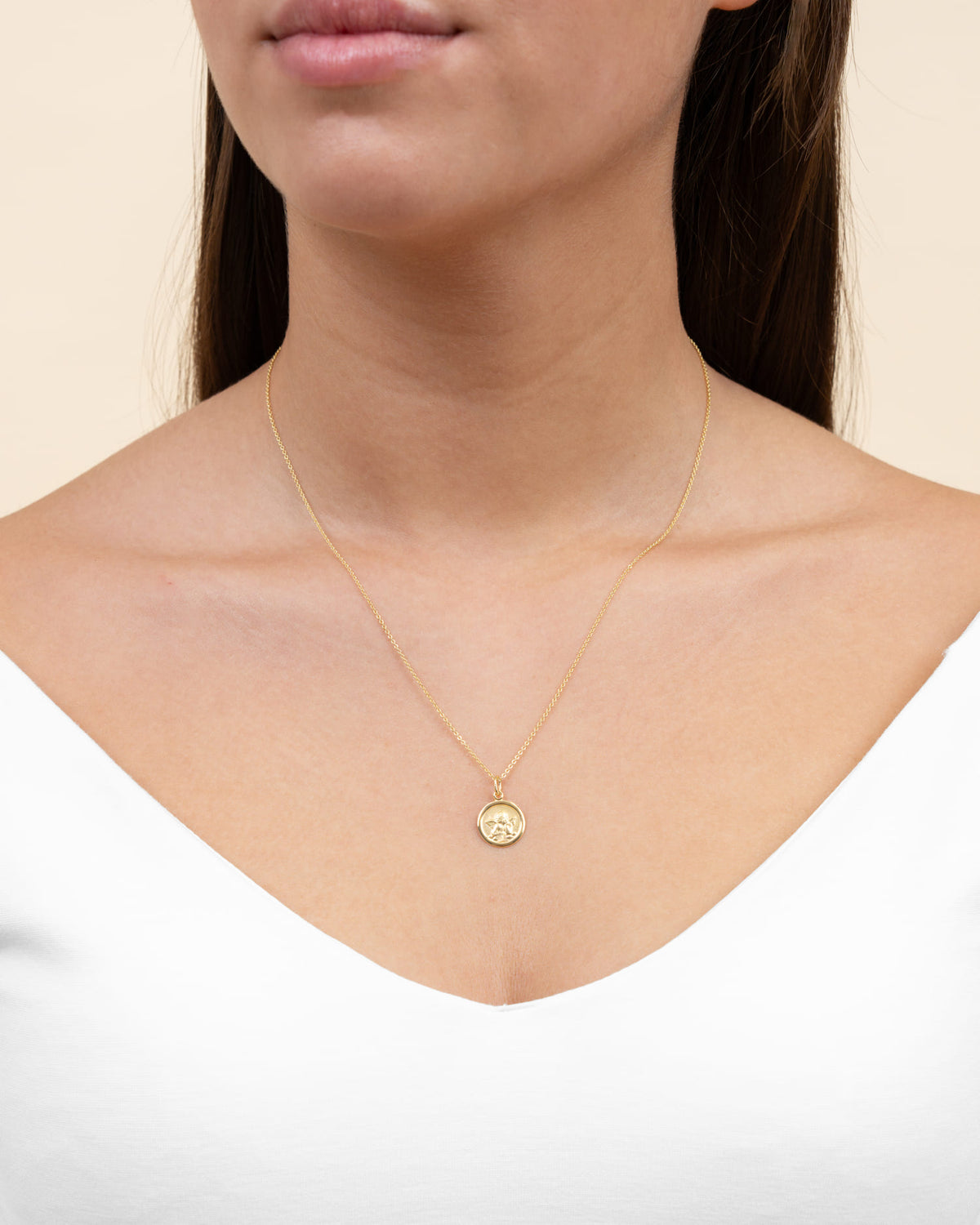 Gravurplatten Anhänger Halskette Schutzengel