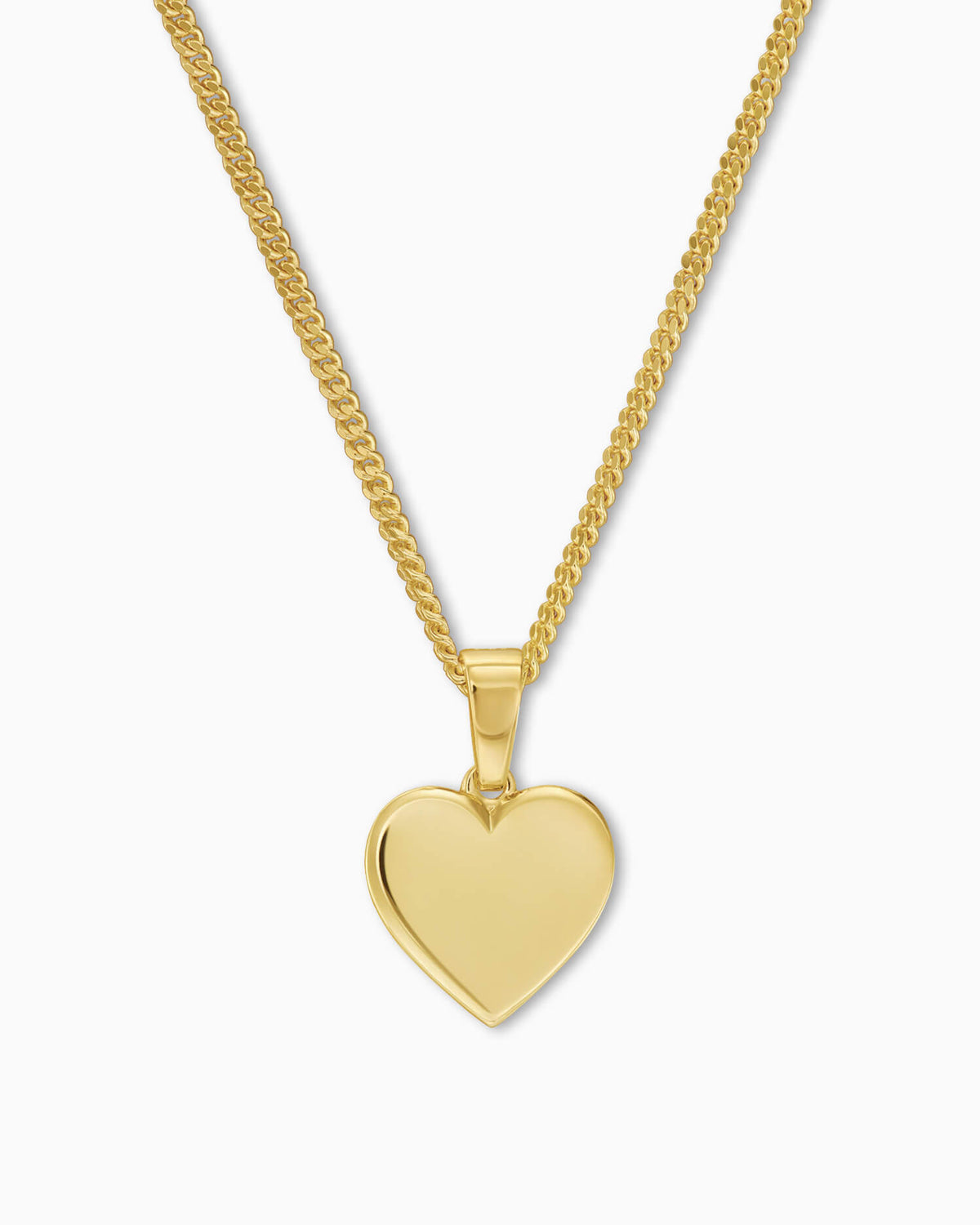 Hart ketting graveerplaatje hanger 10mm