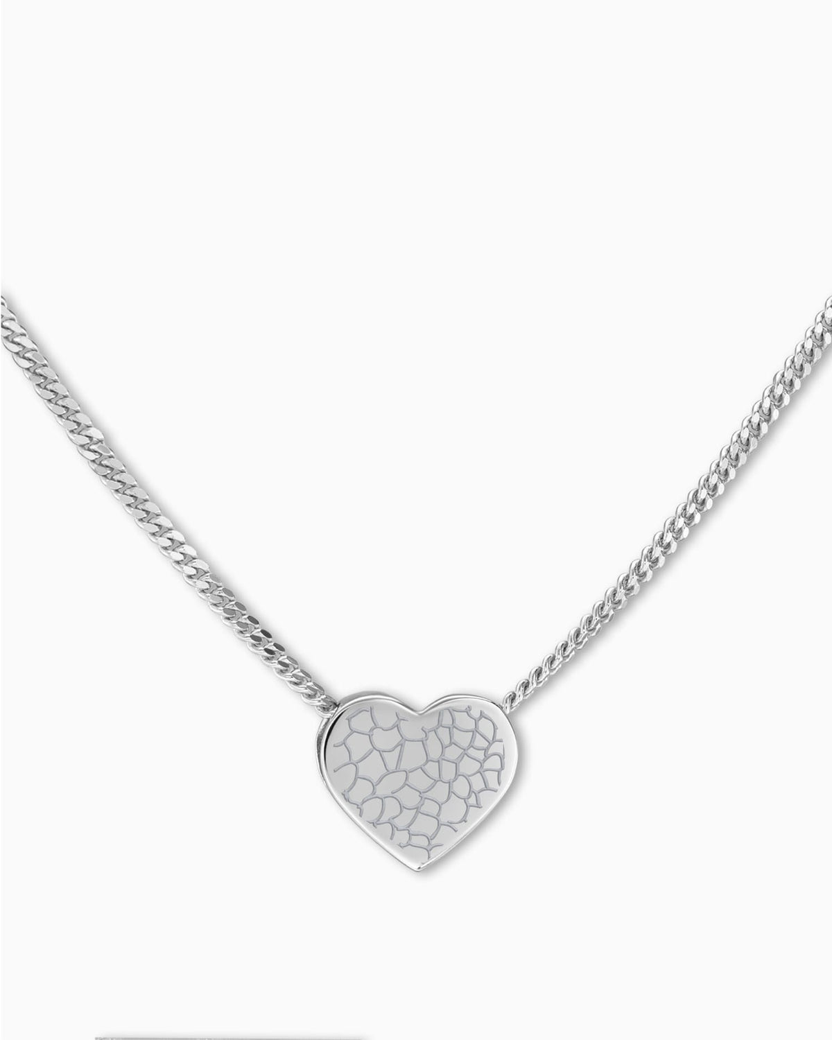 Nose print heart necklace engraving plate pendant