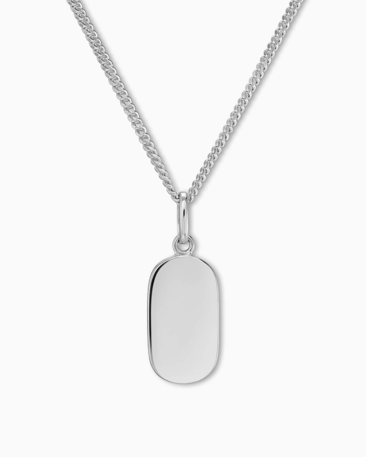 Gravurplatten Halskette Anhänger Oval