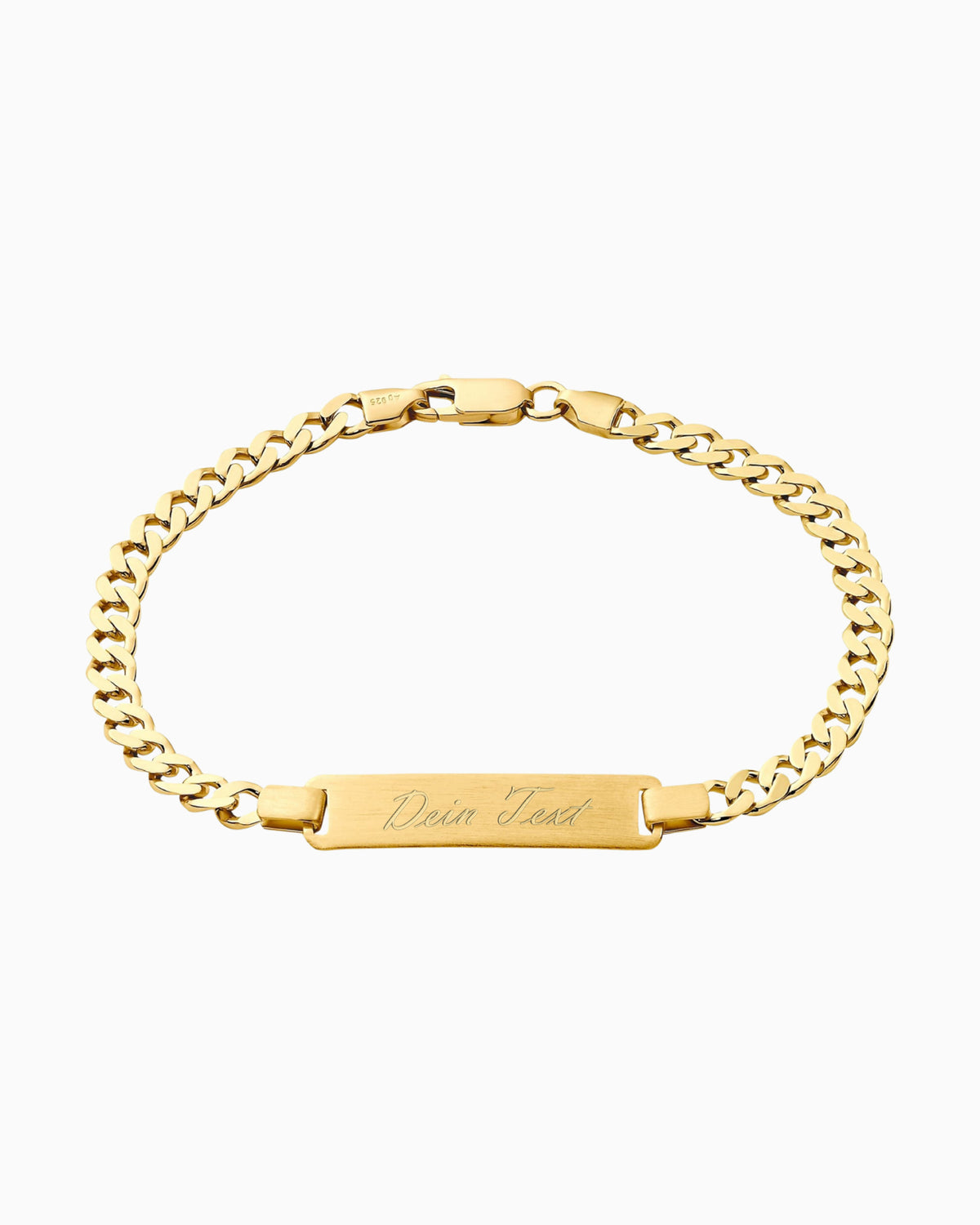 Gravurarmband Gravurplatte Panzer ID-Armband Mattiert