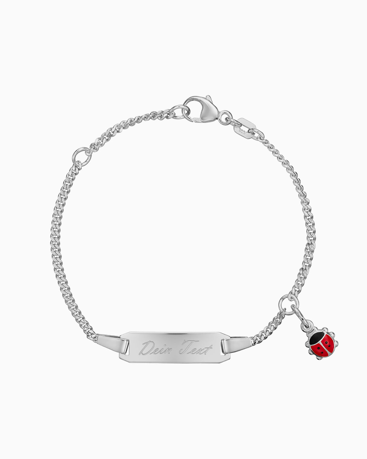 Gravurarmband Gravurplatte Marienkäfer