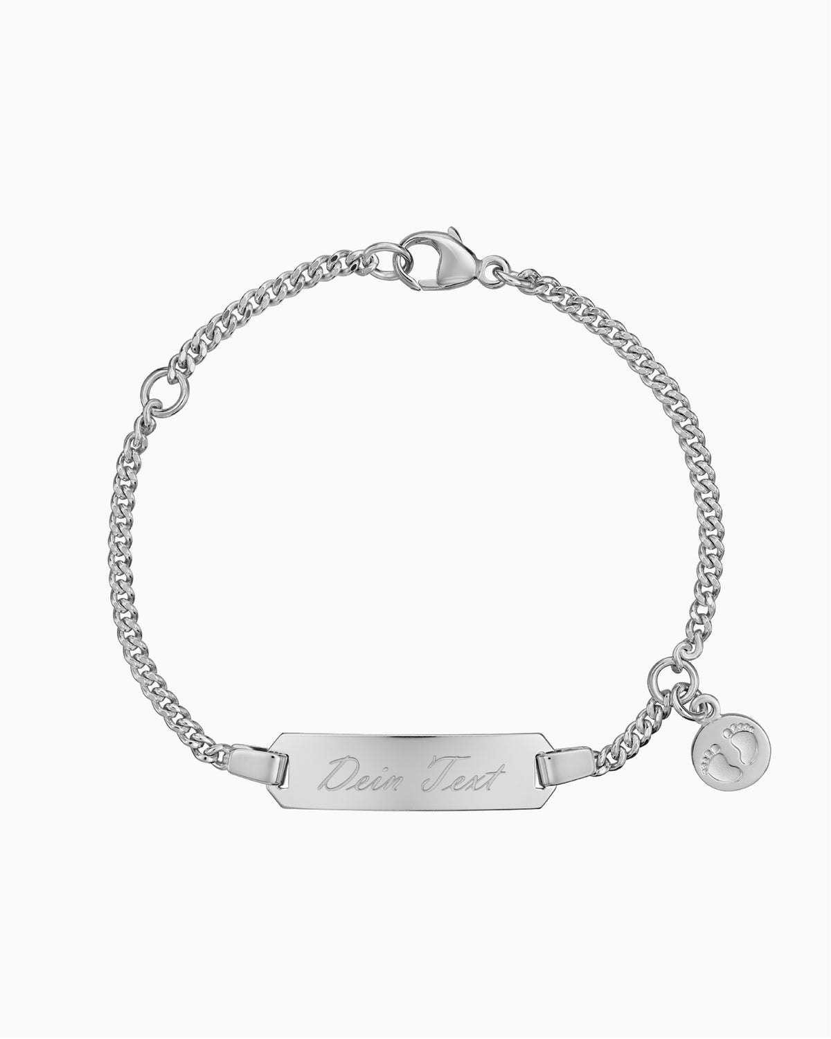 Gravurarmband Gravurplatte Babyfüße