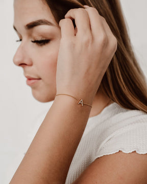 Buchstaben Armband Zirkonia