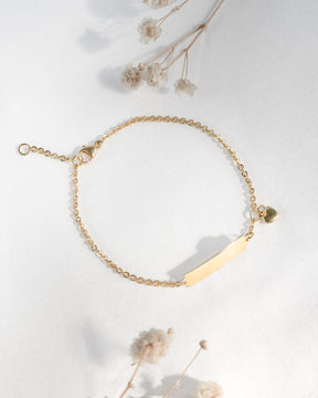 Gravurarmband Gravurplatte Herz