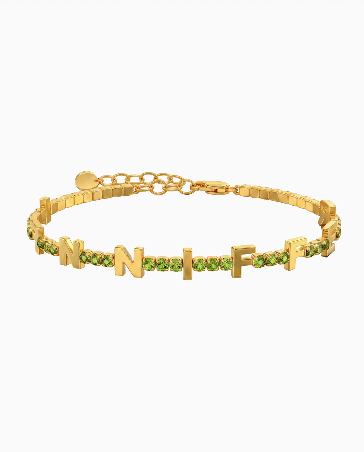 Tennisarmband Geburtsstein Buchstaben Armband