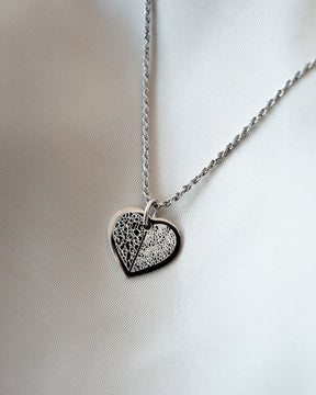 Nose print heart necklace engraving plate pendant 13mm