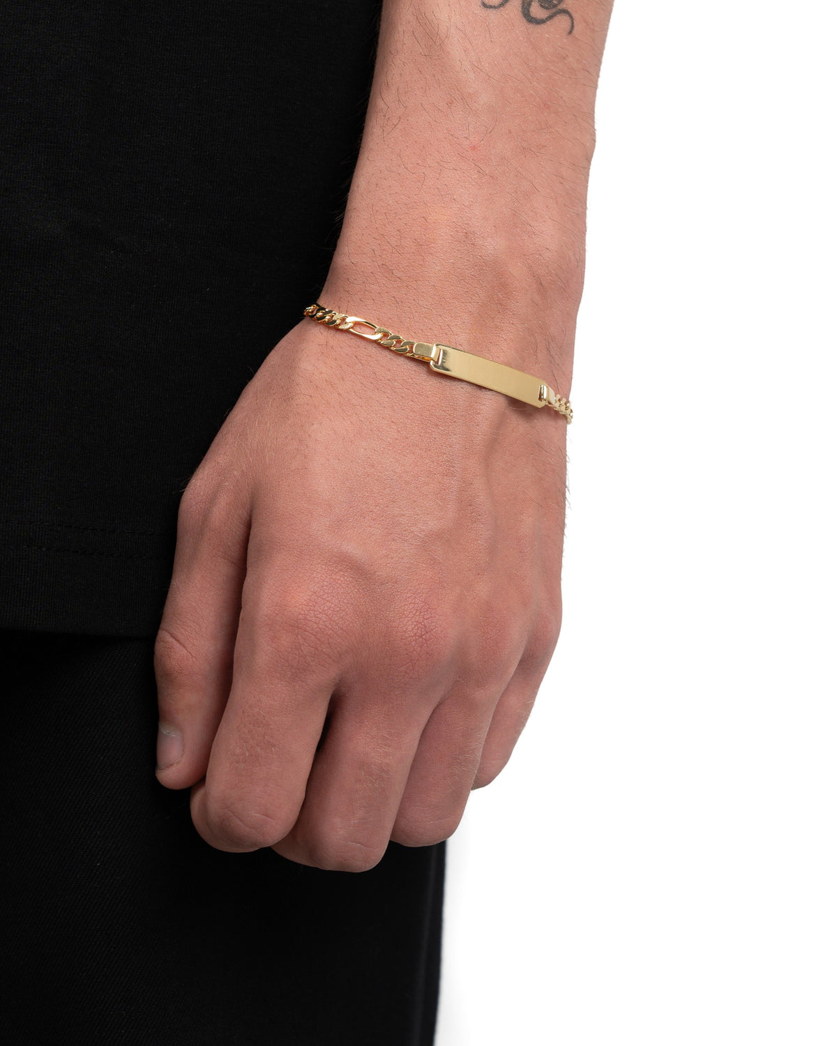 Gravurarmband Gravurplatte Figaro ID-Armband