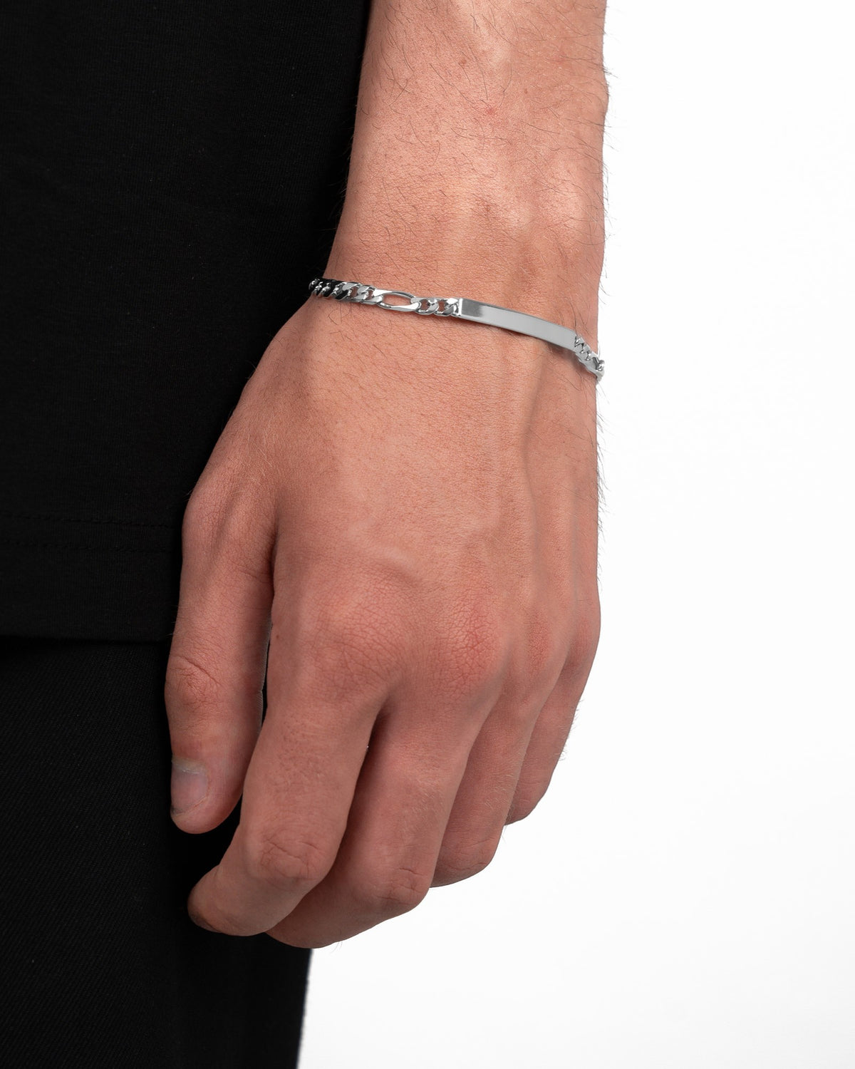 Gravurarmband Gravurplatte Figaro ID-Armband