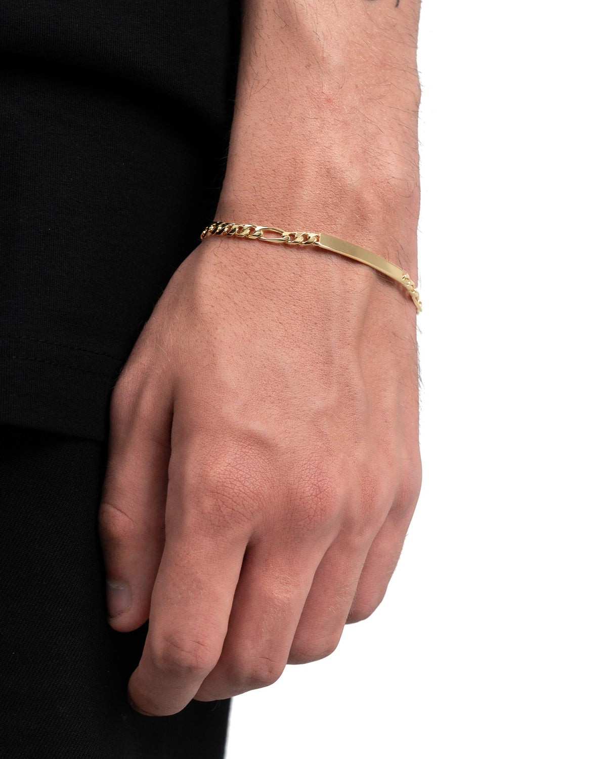Gravurarmband Gravurplatte Figaro ID-Armband