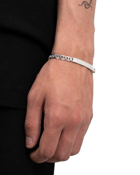 Gravurarmband Gravurplatte Panzersteg ID-Armband