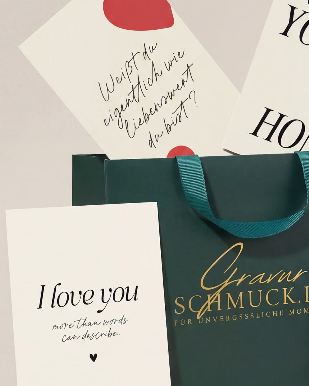 Geschenktasche & Valentintstagskarte
