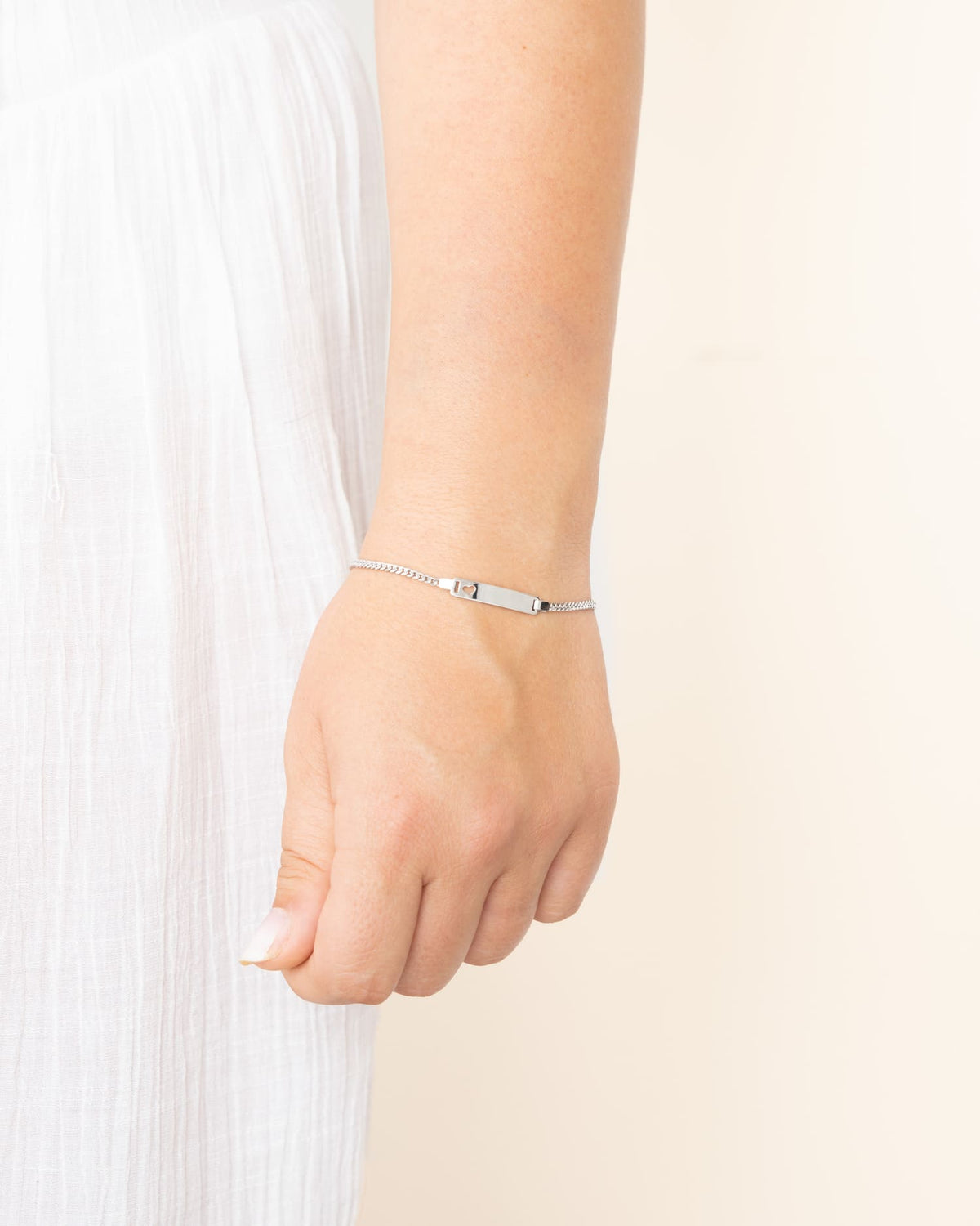 Graveerarmband graveerplaat hart