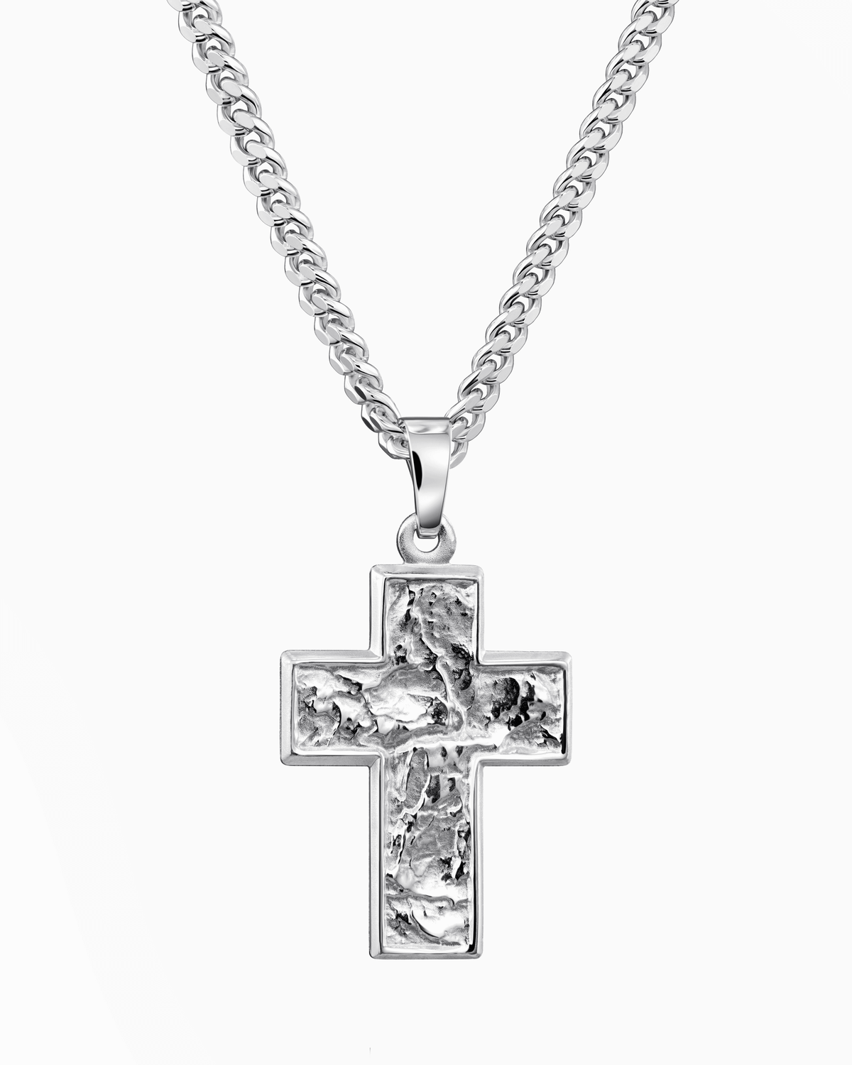 Kreuz Halskette Gravurplatte Anhänger Sueno
