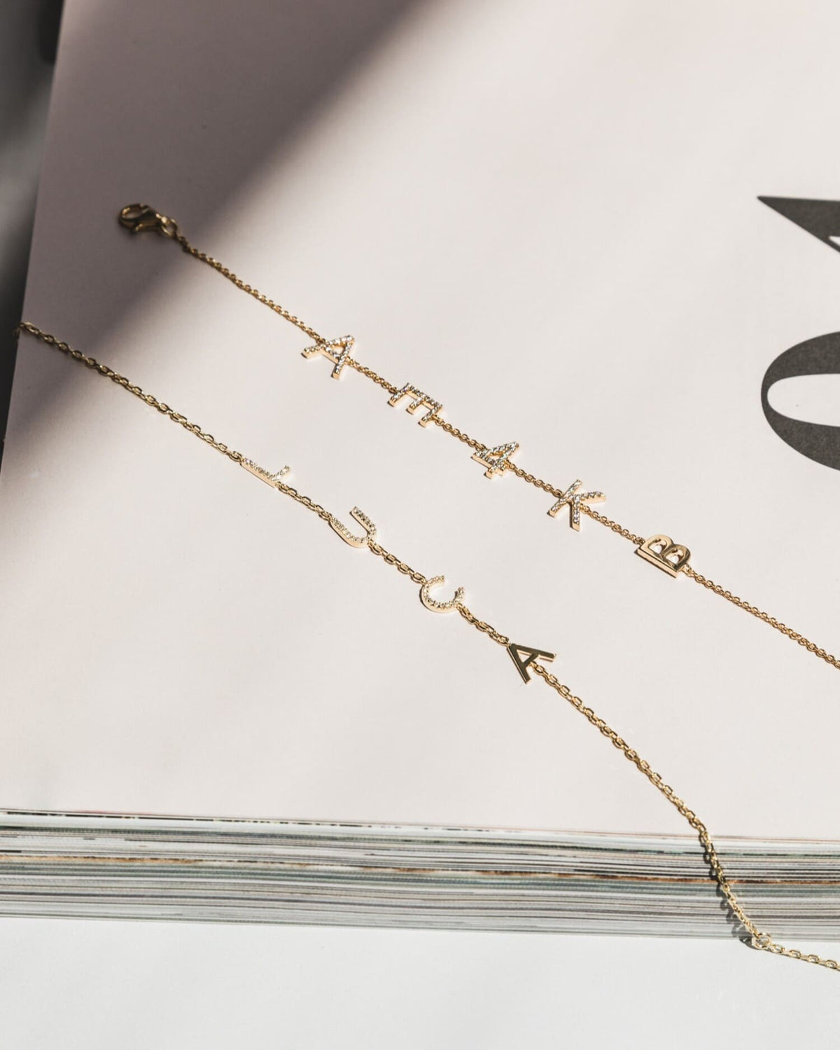 Buchstaben Armband Zirkonia