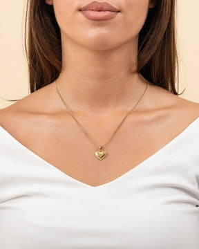 Initialen hart ketting graveerplaatje hanger