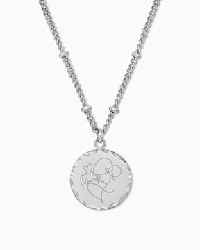 Image/Graphic Upload: Engraved Round Necklace Plate