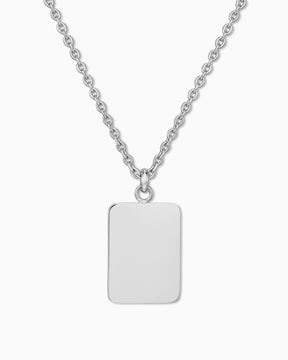 Gegraveerde hanger voor ketting, rechthoekig