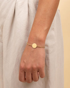 Koordinaten Gravurarmband Gravurplatte Rund