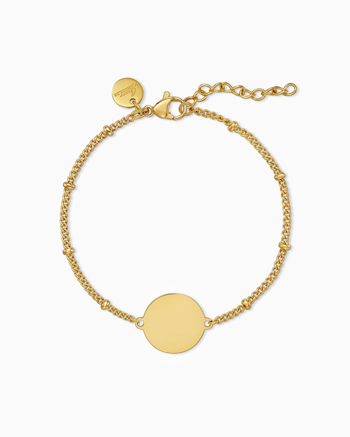 Gravurarmband Gravurplatte Rund