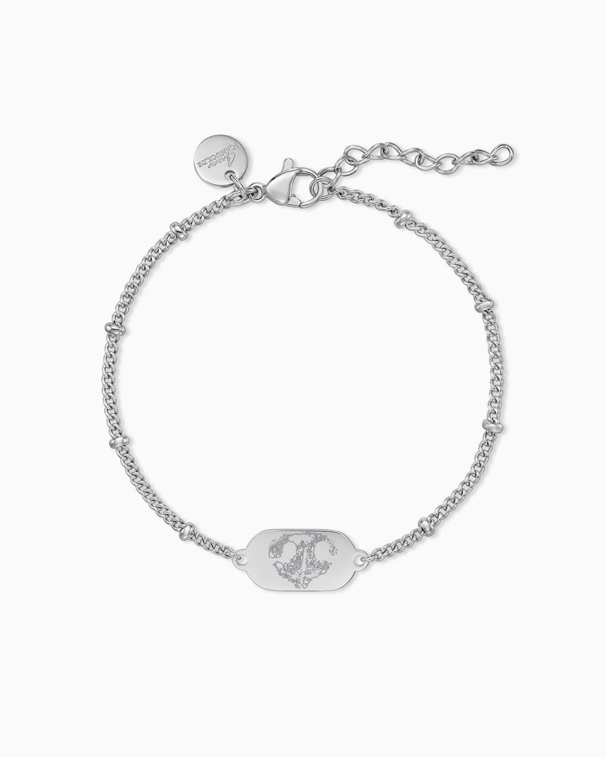 Nose print engraving bracelet engraving plate oval