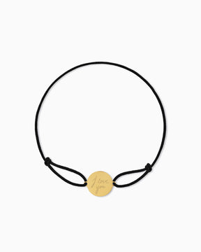 Handschrift Upload Gravurarmband Gravurplatte Stoffarmband Rund