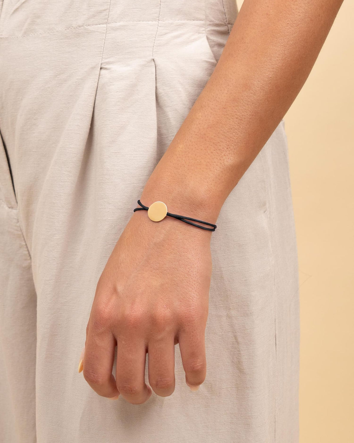 Sternzeichen Gravurarmband Gravurplatte Stoffarmband Rund