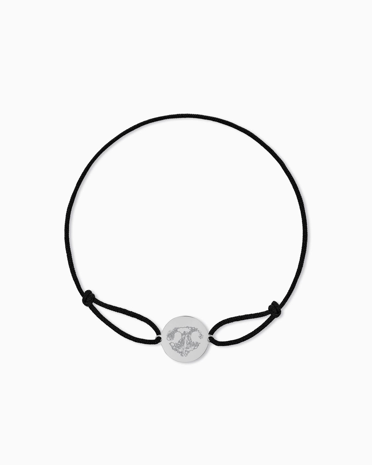 Nose Print Engraved Bracelet Engraved Plate Fabric Bracelet Round