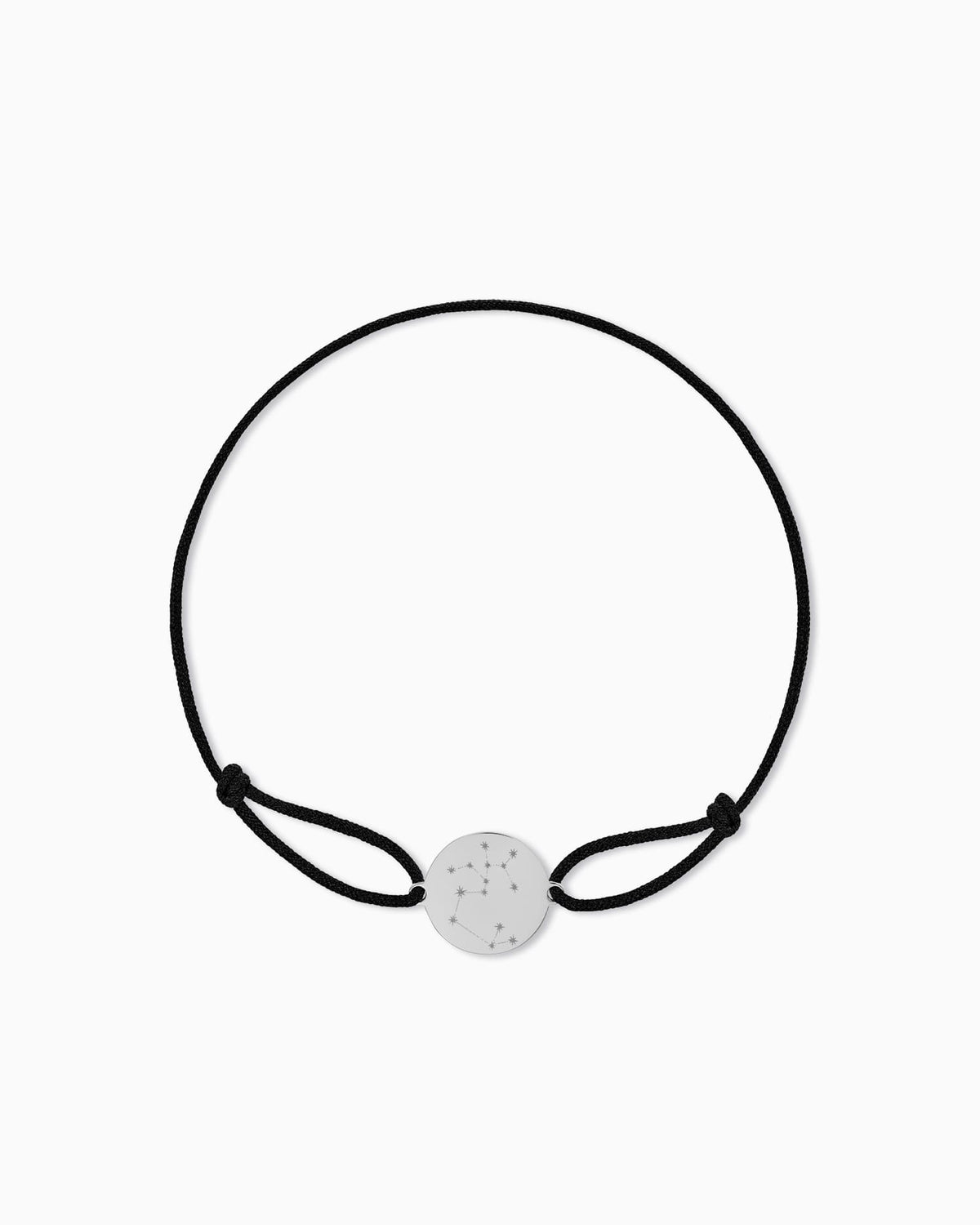 Sternzeichen Gravurarmband Gravurplatte Stoffarmband Rund