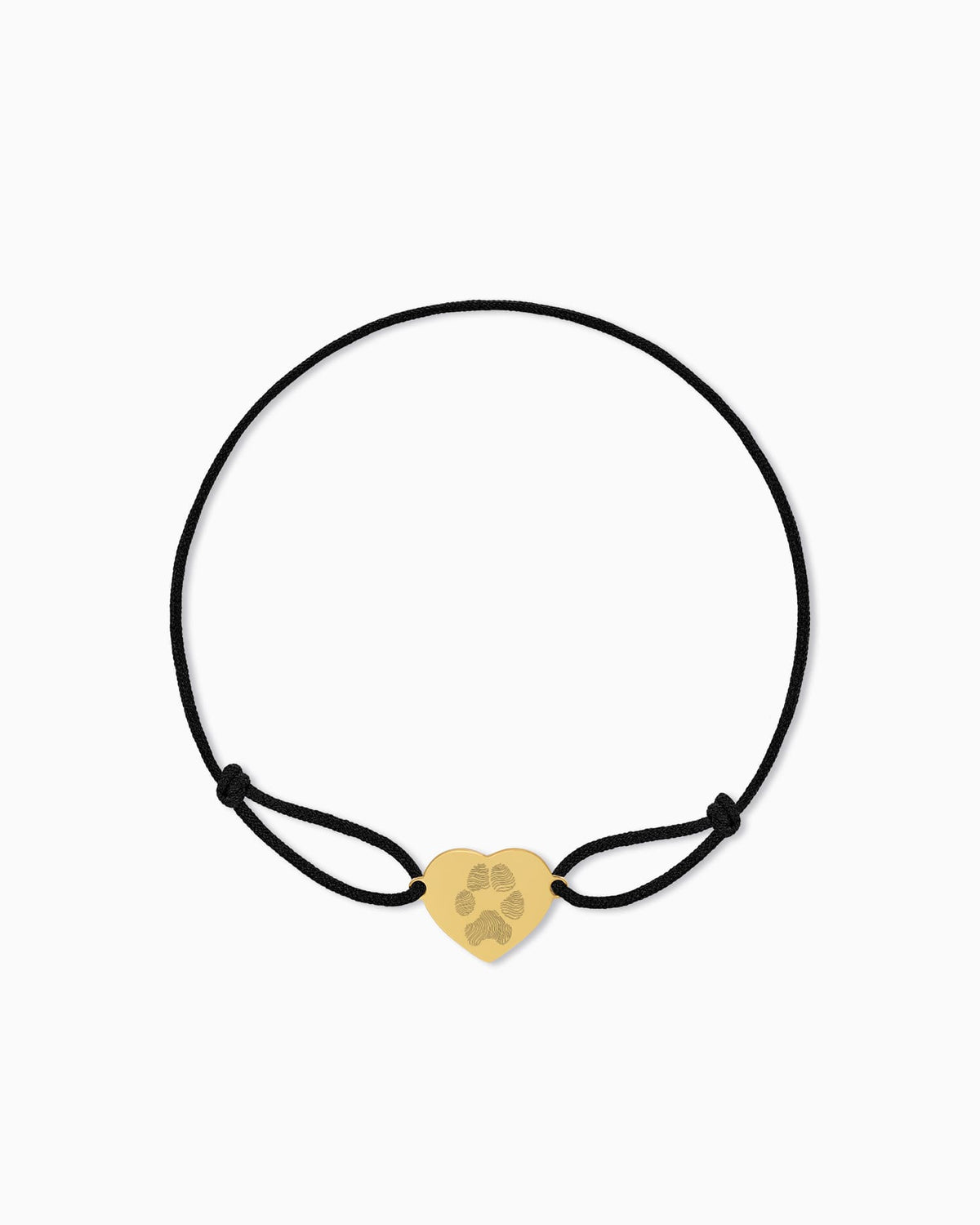 Paw Print Engraved Bracelet, Engraved Plate, Fabric Bracelet, Heart