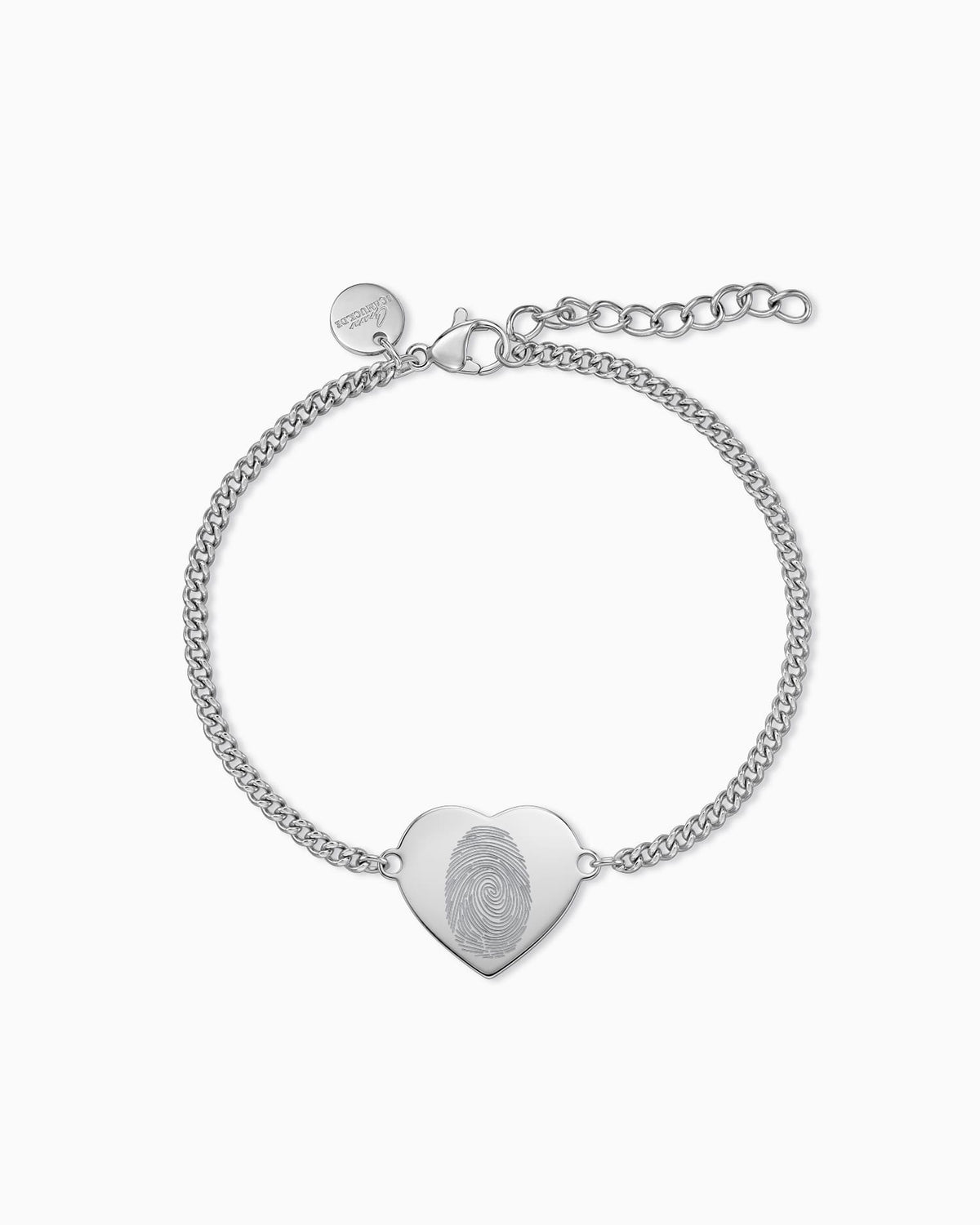 Vingerafdruk graveren armband graveren plaat hart