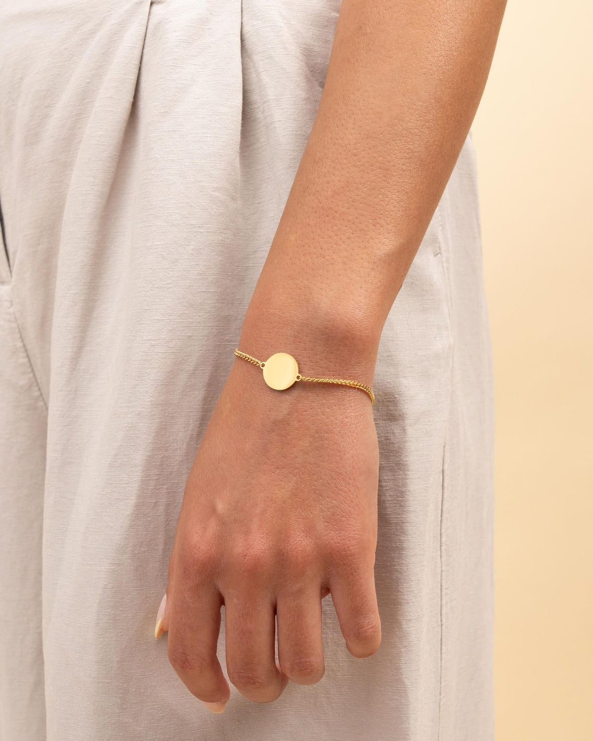 Sternzeichen Gravurarmband Gravurplatte Rund