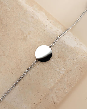 Koordinaten Gravurarmband Gravurplatte Rund