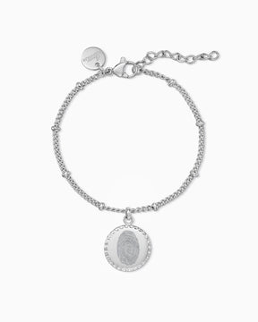 Fingerabdruck Gravurarmband Gravurplatte Rund