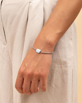Initialen Gravurarmband Gravurplatte Oval