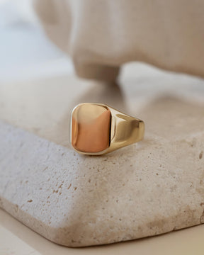 Sternzeichen Gravurring Siegelring Oktagon