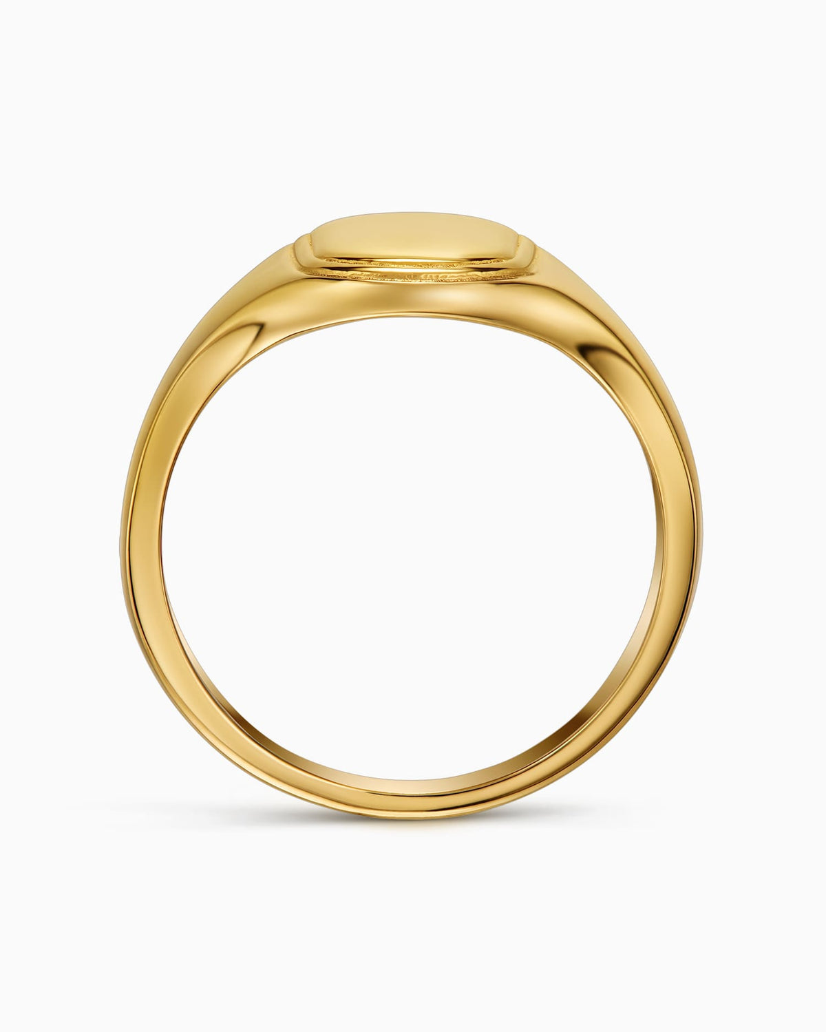 Pfotenabdruck Gravurring Goldring Oval