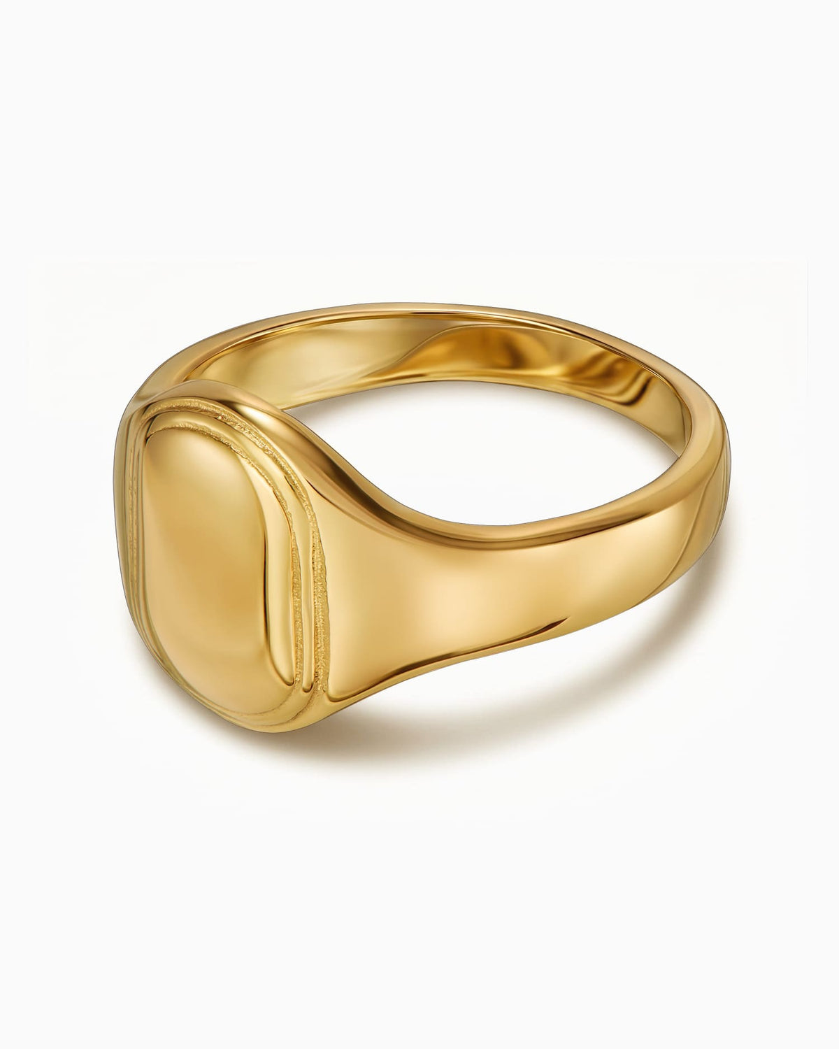 Geburtsblume Gravurring Goldring Oval