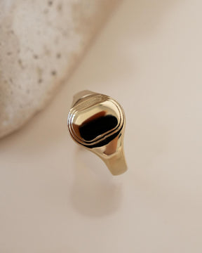 Gravurring Goldring Oval