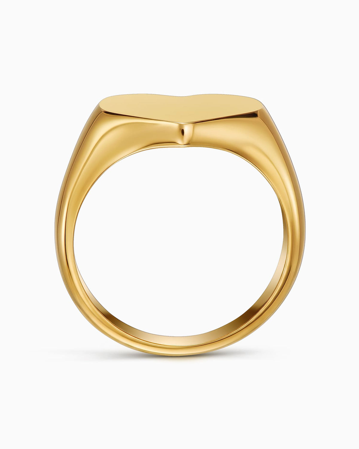Pfotenabdruck Gravurring Herz Goldring