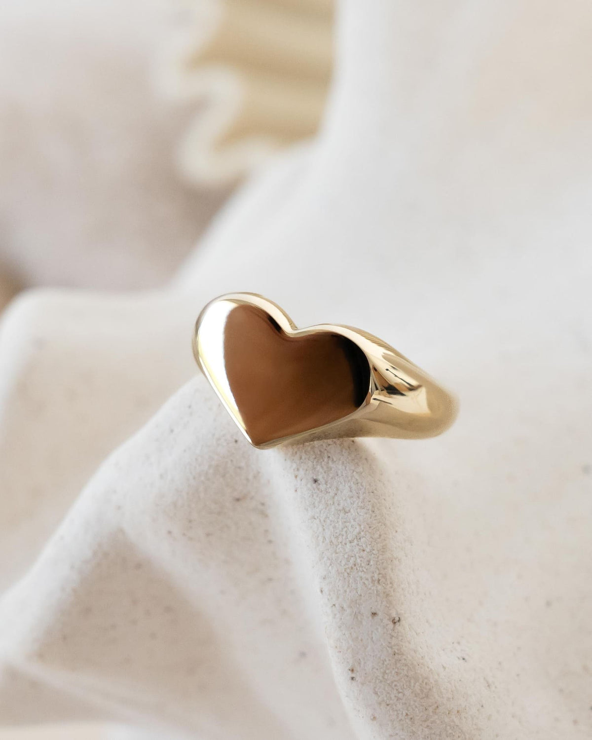 Neusafdruk, gravure, hart, gouden ring